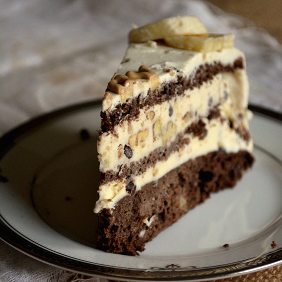 Chunky Monkey Ice Cream Cake