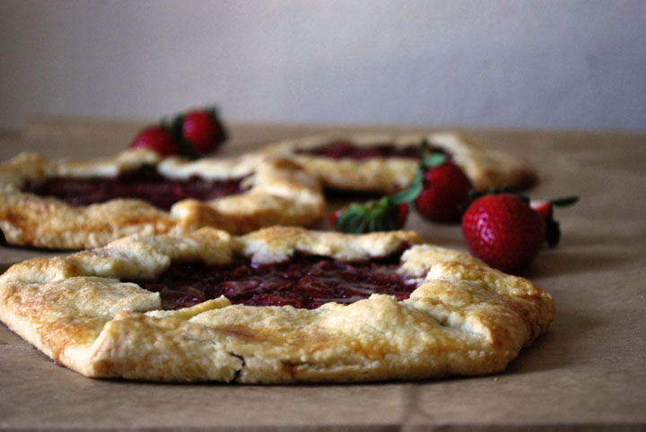 Strawberry Almond Galettes | Pass the Cocoa