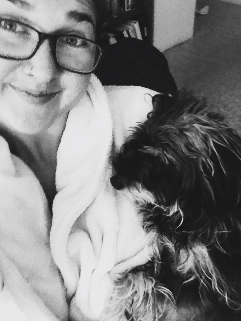 Snuggles with Scruffy
