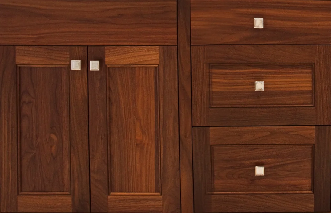 walnut cabinets