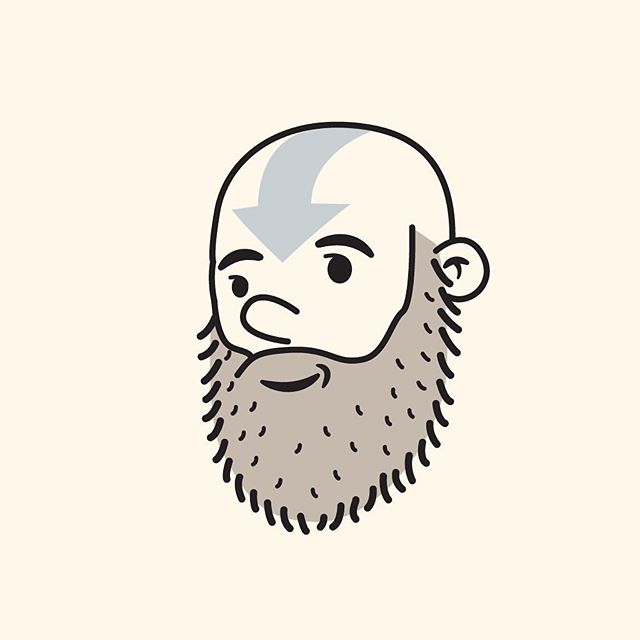 43/100 Aang from avatar #100dayproject #the100dayproject #100daysofheadshots #vectorillustration #aang #lastairbender