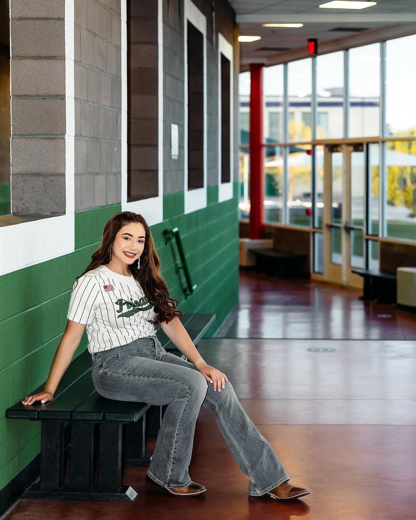 If you get the okay to have a senior session inside of your high school hallways definitely take that opportunity!