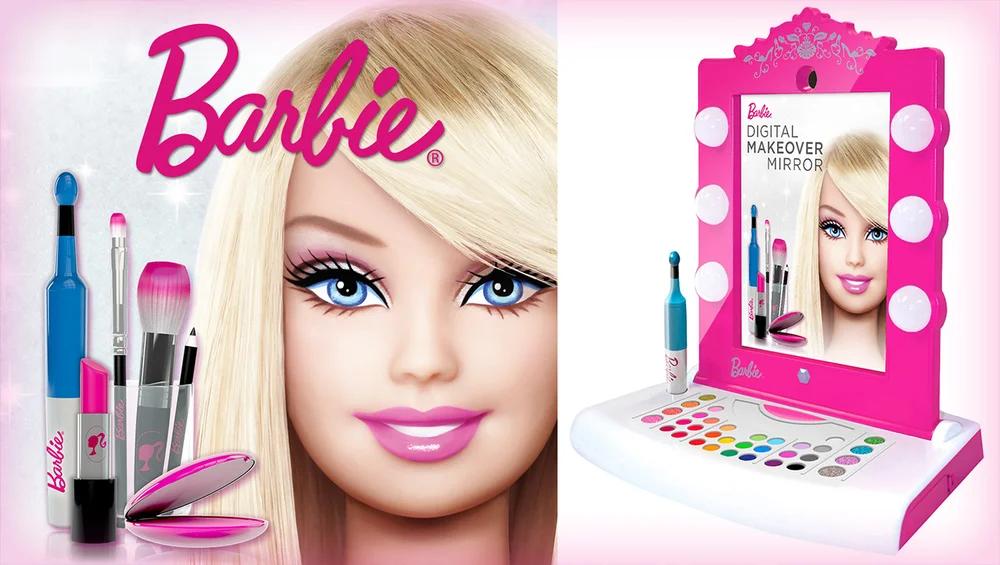 barbie makeup mirror