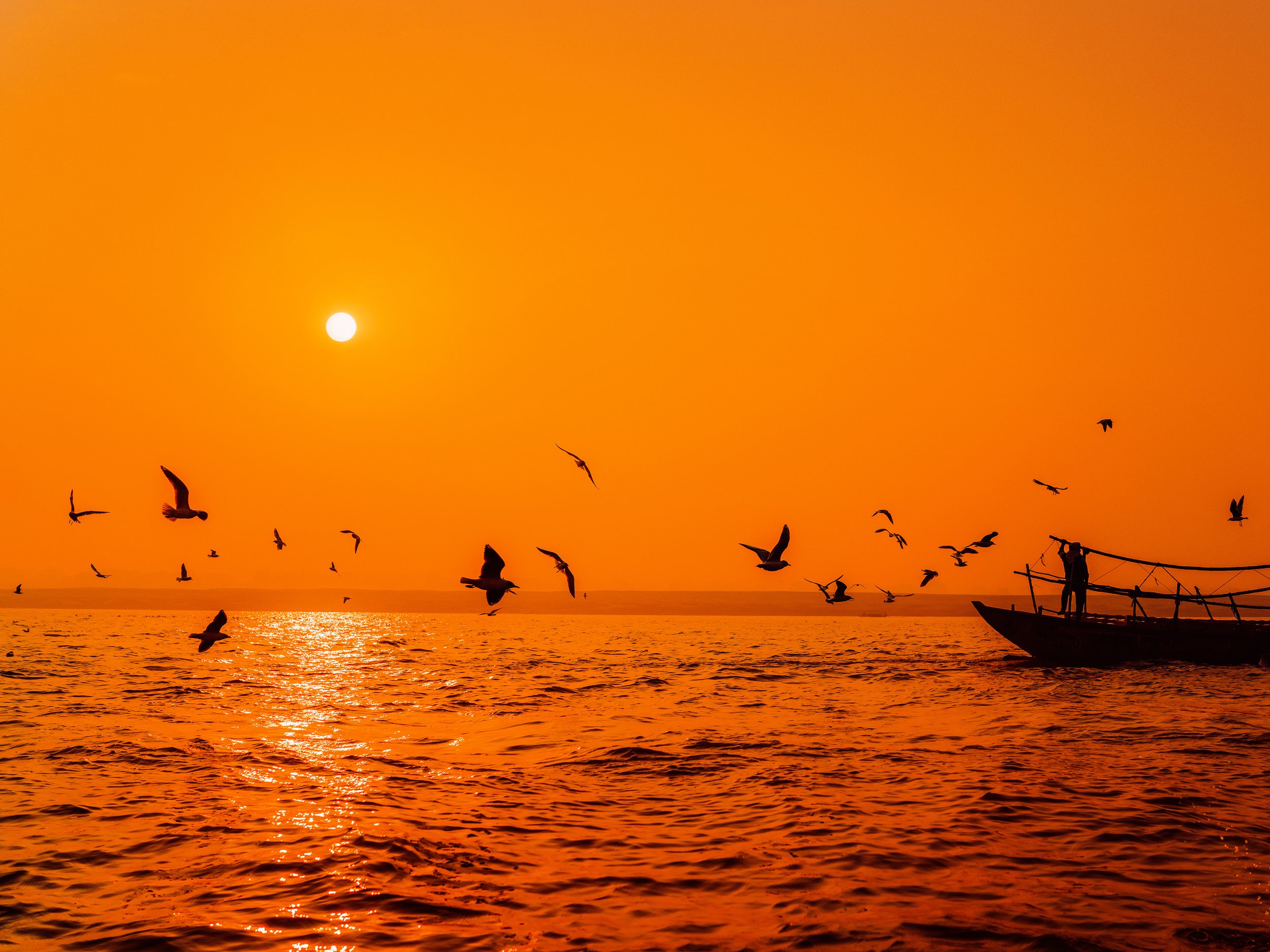 Sunrise Over the Ganges