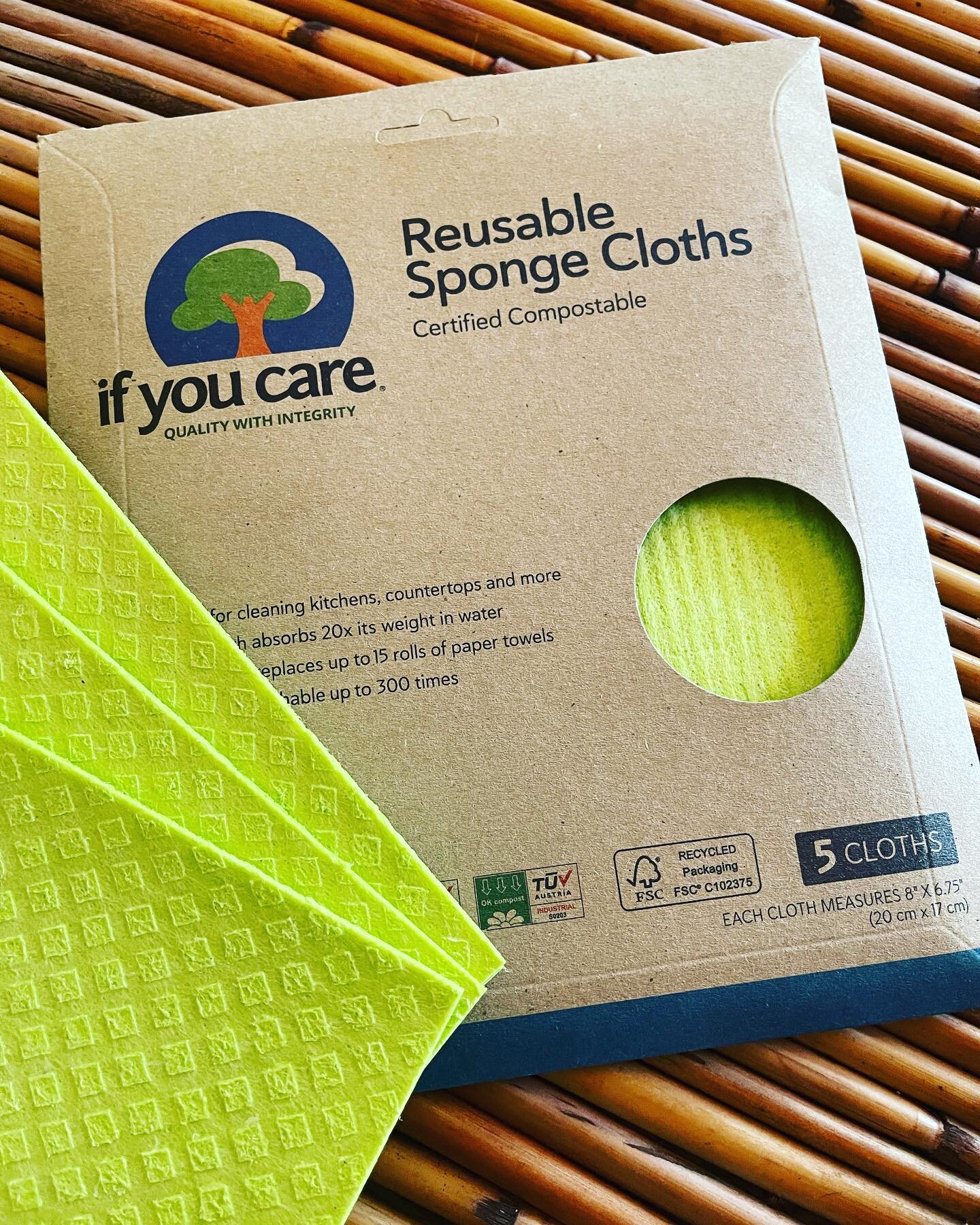 Another small change: switch from paper towels to reusable sponge cloths. 

These are made from 100% renewable resources and contain no petroleum or fossil fuel products. Each cloth is reusable and rewashable and replaces up to 15 rolls of paper towe