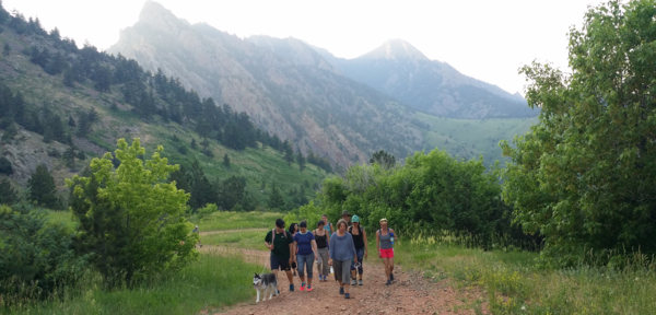 A photo of some of the participants at last month's Journey Hike.