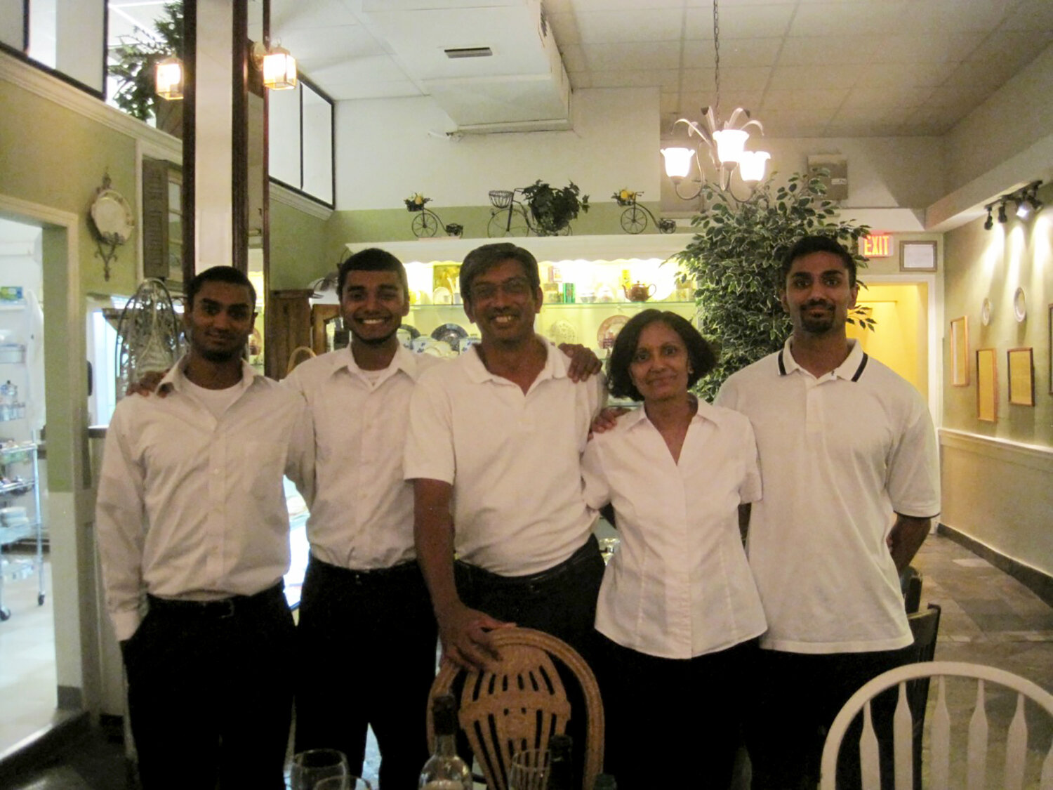  The Patel family after an Indian Dinner night at Cozy Tea. 