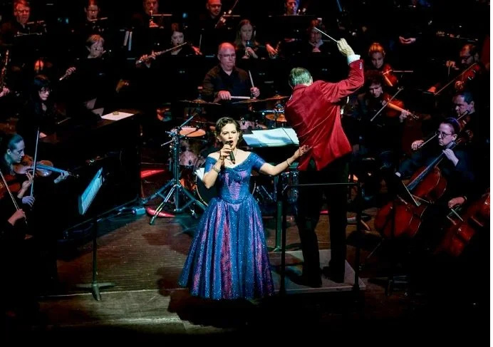 Joan Ellison with the Johns Creek Symphony