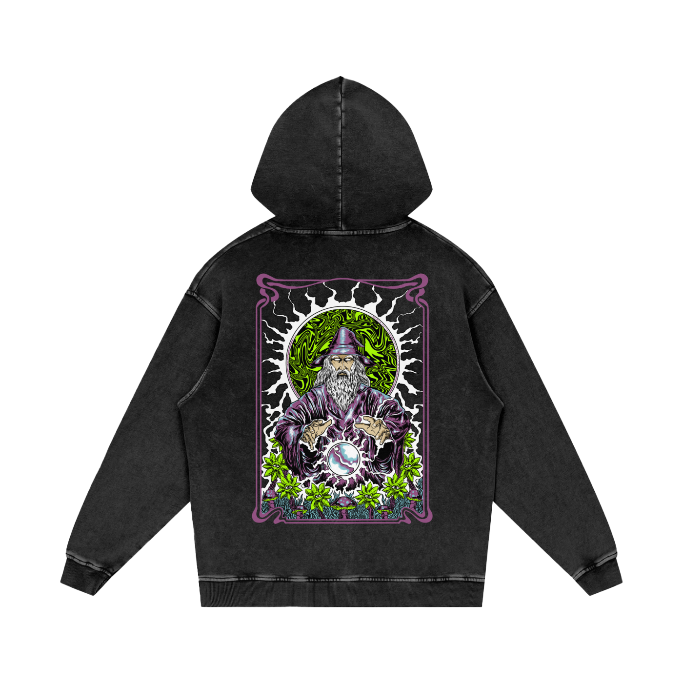 Wax Mage Acid Washed Hoodie