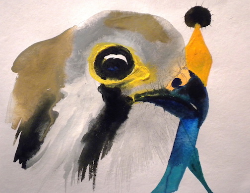 Shapes Will Converge, 2014 12 x 12" gouache, oil stick and graphite on hand made rag paper