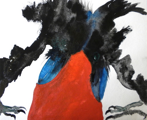 Tender Buttons, 2015 12 x 12" gouache, oil stick and graphite on hand made rag paper