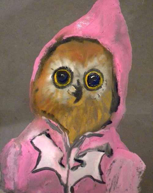 Girly Girl , 2014 10 x 12" gouache, oil stick and graphite on hand made rag paper