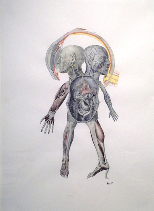 What We Have Become, 2013 19 x 25.5" Mixed Media Collage