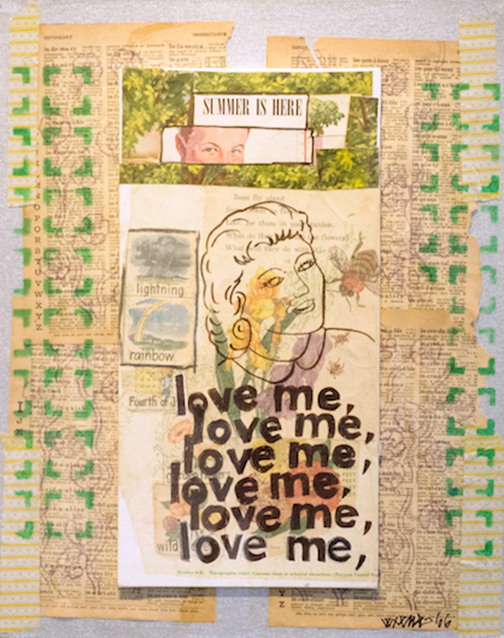 In The Summertime, 2006 15.5 x 19" Mixed Media Collage