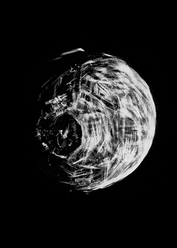 Karley Sullivan Mimas, 2014 5x7 inch Scratchboard, Unique