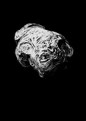 Karley Sullivan Fornjot, 2014 5x7 inch Scratchboard, Unique