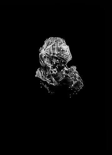 Karley Sullivan Hyrrokin, 2014 5x7 inch Scratchboard, Unique