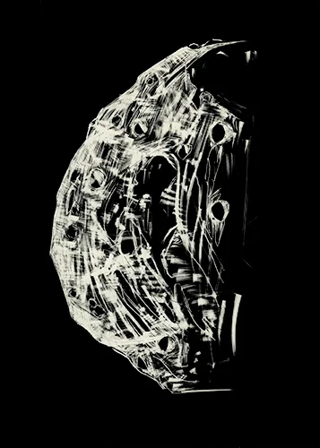 Karley Sullivan Surtur, 2014 5x7 inch Scratchboard, Unique