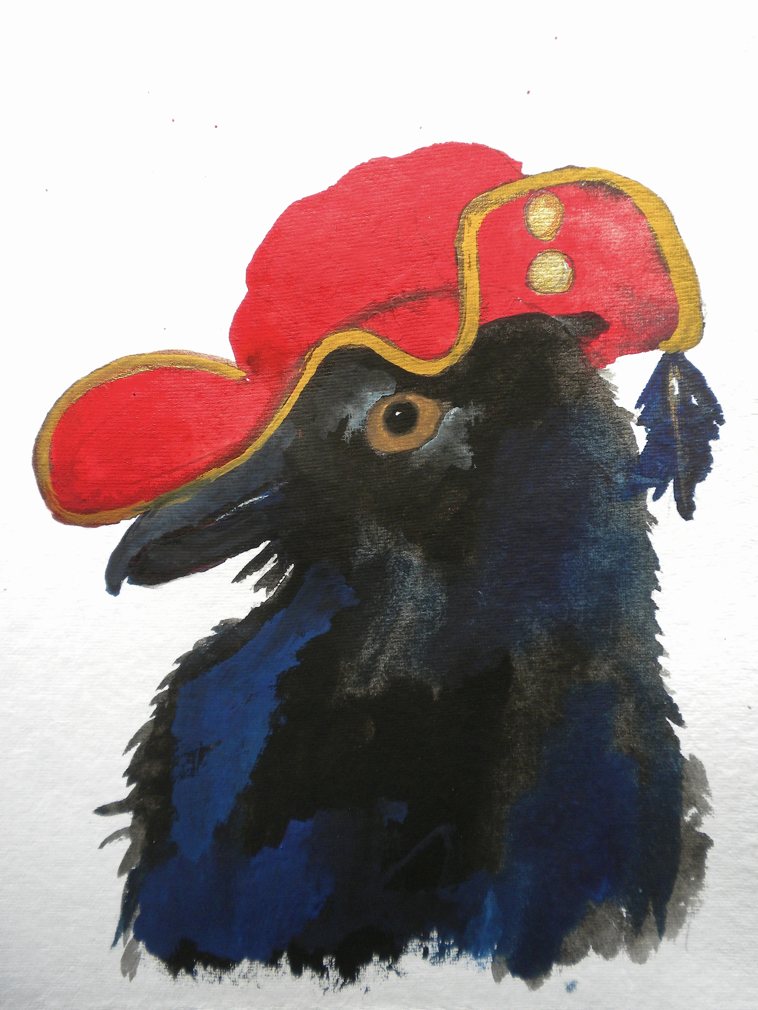 Bird Hats (Exuberant crow).jpg