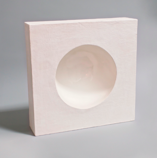 Elizabeth Orleans Two Sided Square , 2011 Glazed ceramic 23 x 23 x 8 inches