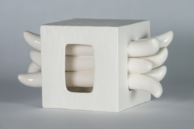 Elizabeth Orleans Wiggle Room , 2015 Glazed ceramic 9.5 x 5 x 5 inches