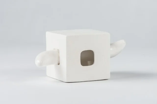 Elizabeth Orleans Going Through , 2015 Glazed ceramic 6.5 x 3x 3 inches
