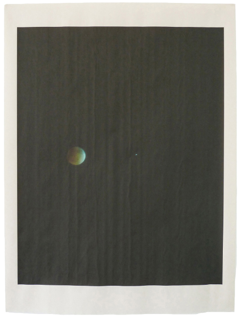 Alia Malley LA_12391 , 2014 / 2015 Unique pigment print on newsprint Sheet: 18 x 24 inches / Framed: 20.25 x 26.25 inches $2,700 mounted and framed