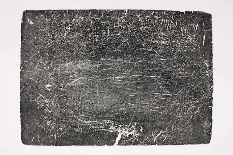 Mary Beth Heffernan Cutting Board (Clement Family) , Side A, 2005 Two monoprints, limited editions of 5 23 x 29.5 inches