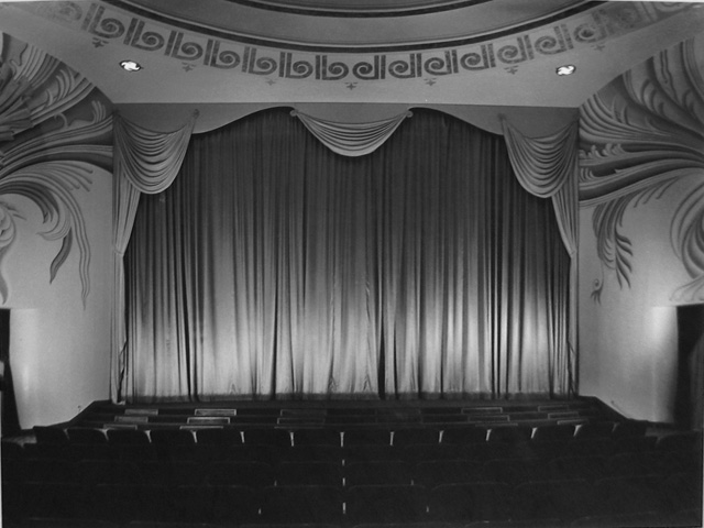 Julius Shulman Academy Theatre, Interior, Los Angeles, CA , 1940 (S. Charles Lee, architect, 1939, Inglewood, California) Gelatin silver print 20 x 24 inches Signed by Shulman in pencil on verso