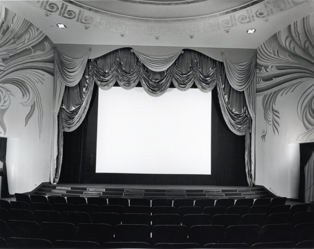 Julius Shulman Academy Theatre, Interior Open, Los Angeles, CA , 1940 (S. Charles Lee, architect, 1939, Inglewood, California) Gelatin silver print 20 x 24 inches Signed by Shulman in pencil on verso
