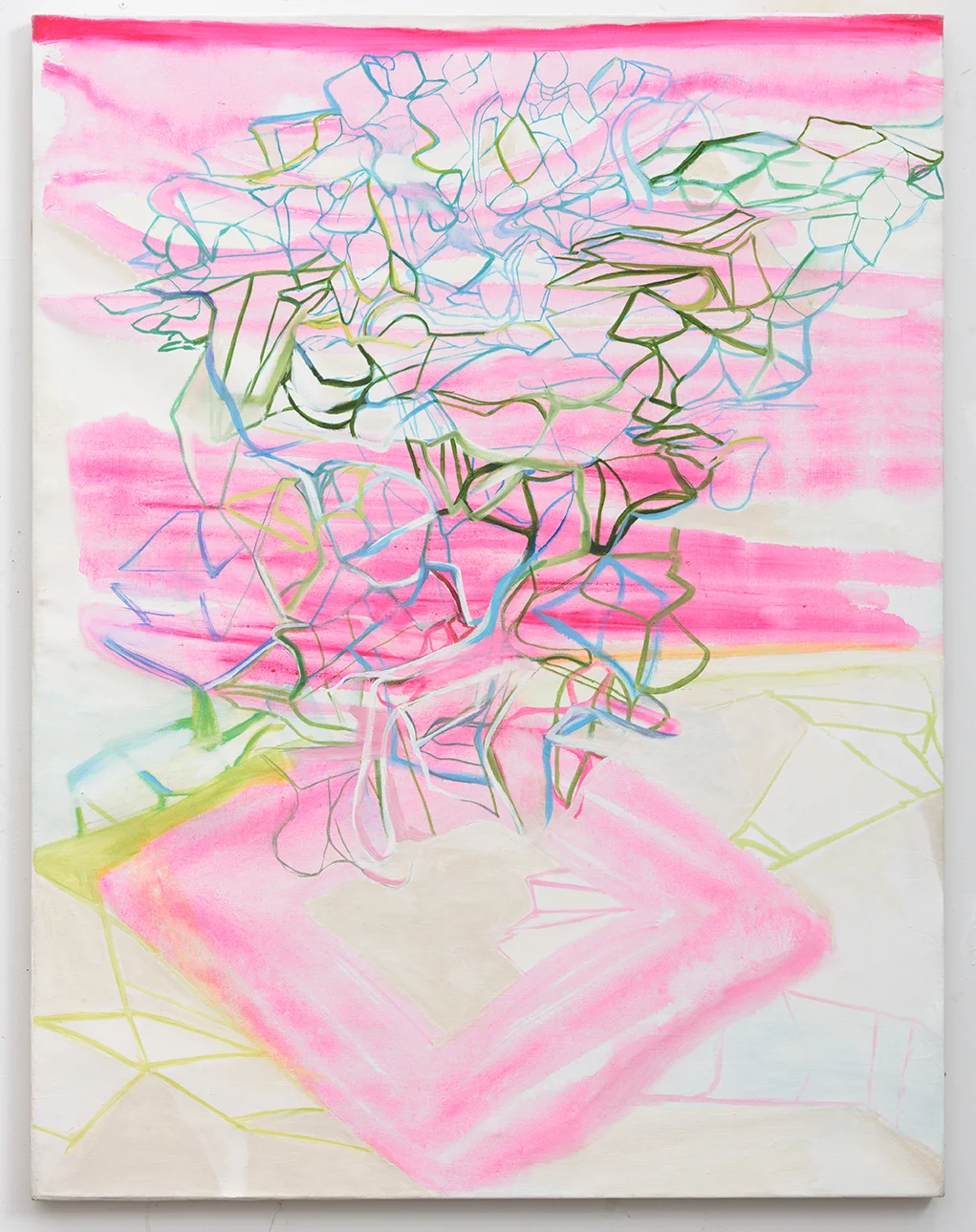 Rebeca Puga Ice Pink , 2015 Oil on canvas 52 x 40 inches