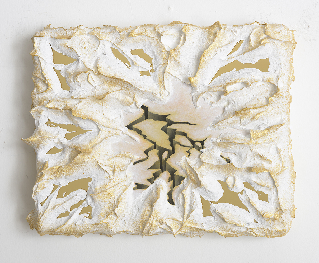 Kelly Berg Reflections in the Rift, 2016 Acrylic and mirror plexiglass on wood 8 x 10 inches