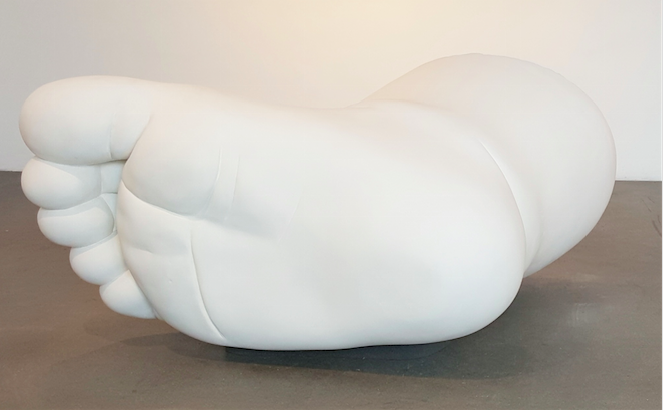 Laura Forman Untitled , 2016 Polystyrene bead foam and Foam Coat Approximately 4 x 3.5 x 2.5 feet