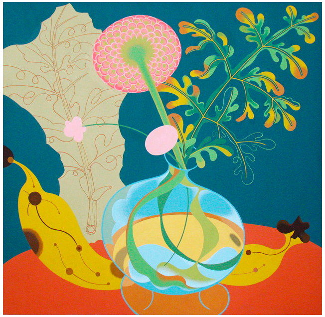 Joy Taylor Life-Like (spring), 2011 Acrylic and casein on panel 18 x 18 inches $3,200.
