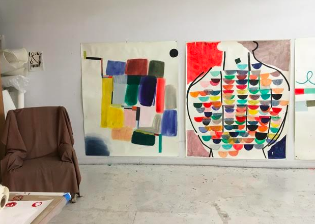Vicki Sher Works on paper Install view *smaller works available*