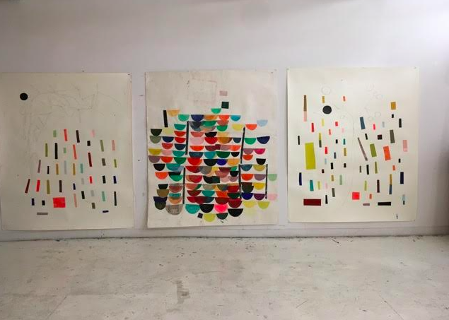 Vicki Sher Works on paper Install view