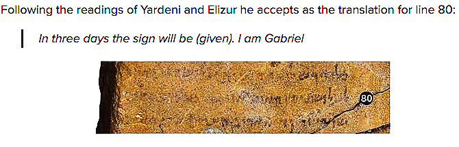 Saint Gabriel ancient stone