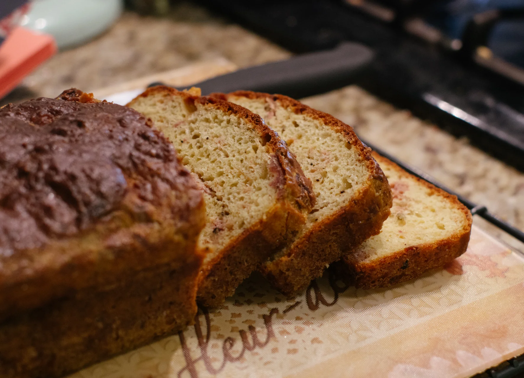 Cheesy Prosciutto Bread: I have no idea if it’s the recipe or if it’s somehow me, but Jesus christ this was peppery , like far too much black pepper than anyone has ever needed ever. I didn’t grind most of it fine enough because it takes one million years to grind even just one tablespoon of black pepper (I don’t own a spice grinder it’s fine I’m fine). When my mouth wasn’t full of pepper, this was delicious and I’d like to try it again, but yeah, the pepper…did a whole lot.