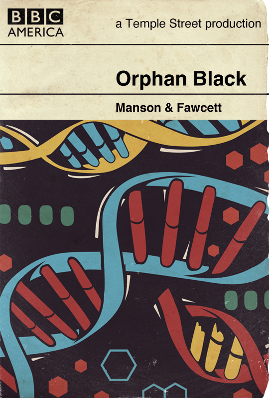 Orphan Black vintage inspired book cover