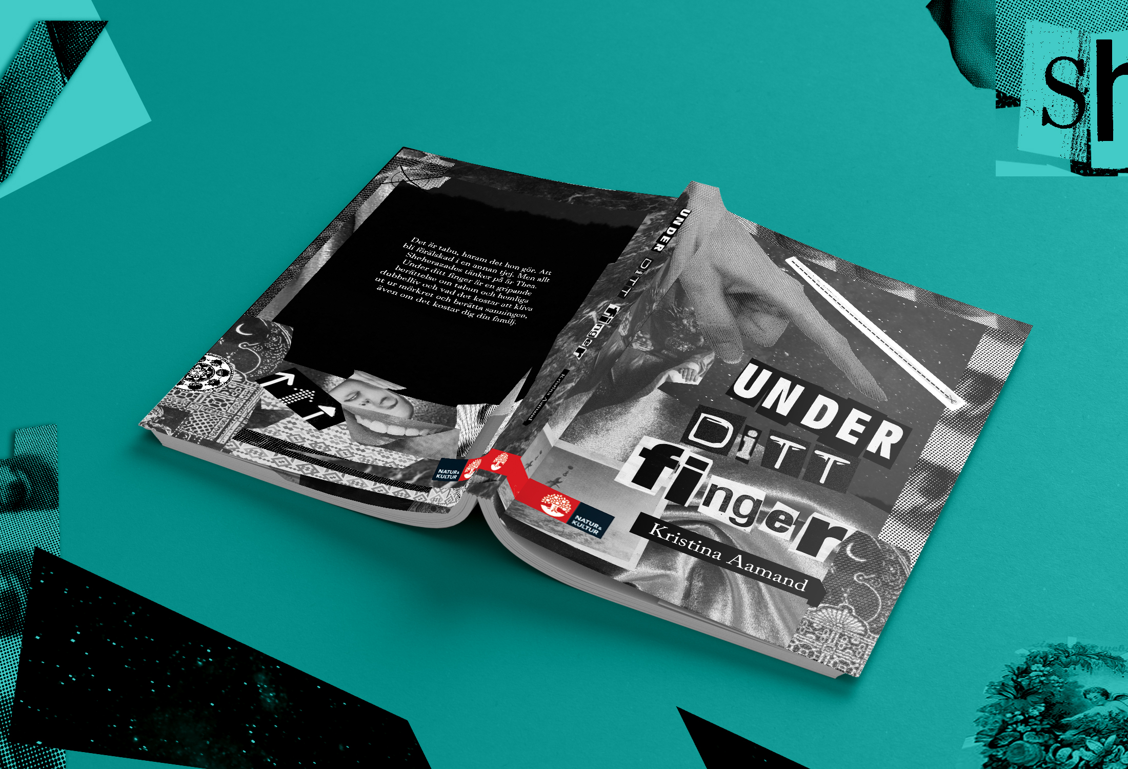 The cover of the book was, as the rest of the book, also entirely in black and white.
