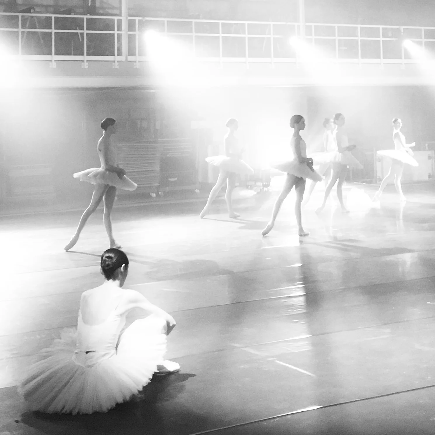 Behind the scenes image of Night Fall. Image by make-up artist Hanny van Snippenberg