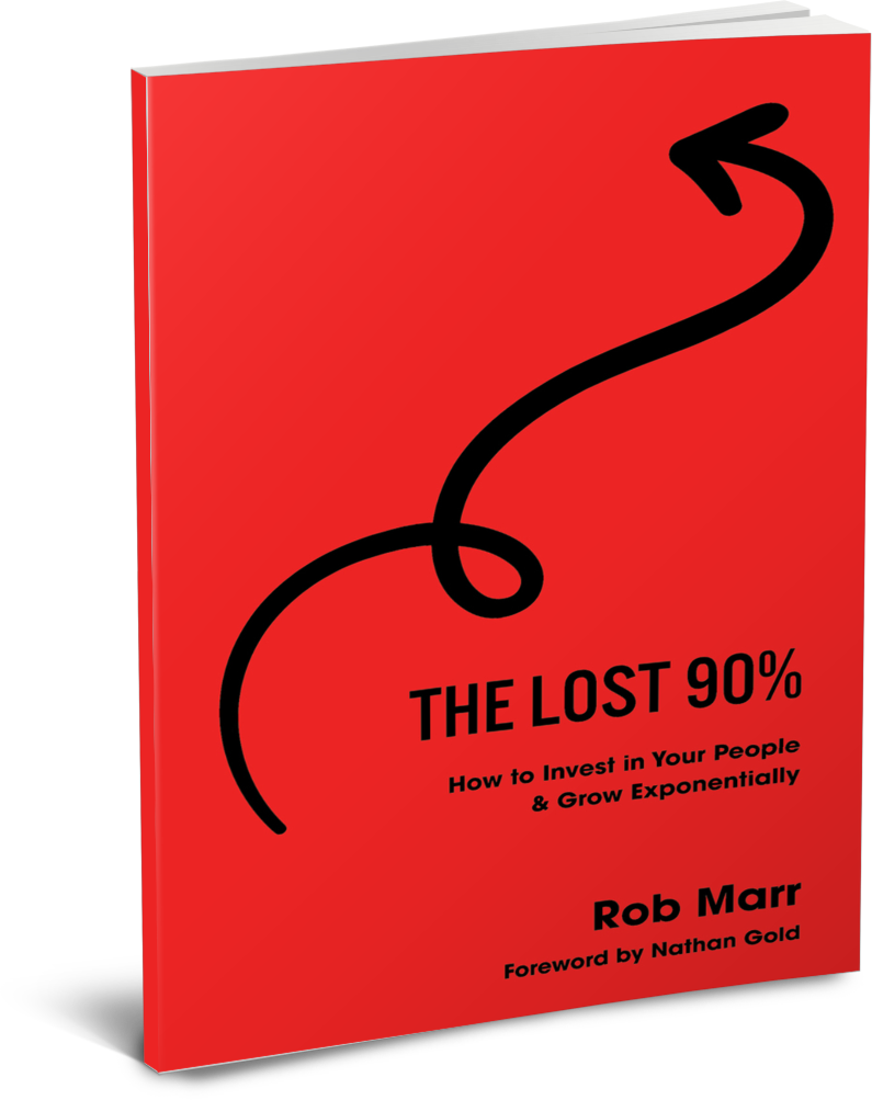  The Lost 90%  Rob Marr discusses  his business and how he was able to use the work he's done with clients and the questions they often have as inspiration, and how it's a culmination of years of his experiences and insights in business. He also give