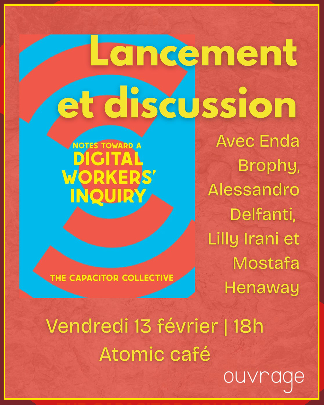 Notes Toward A Digital Workers' Inquiry Book Launch | Montreal