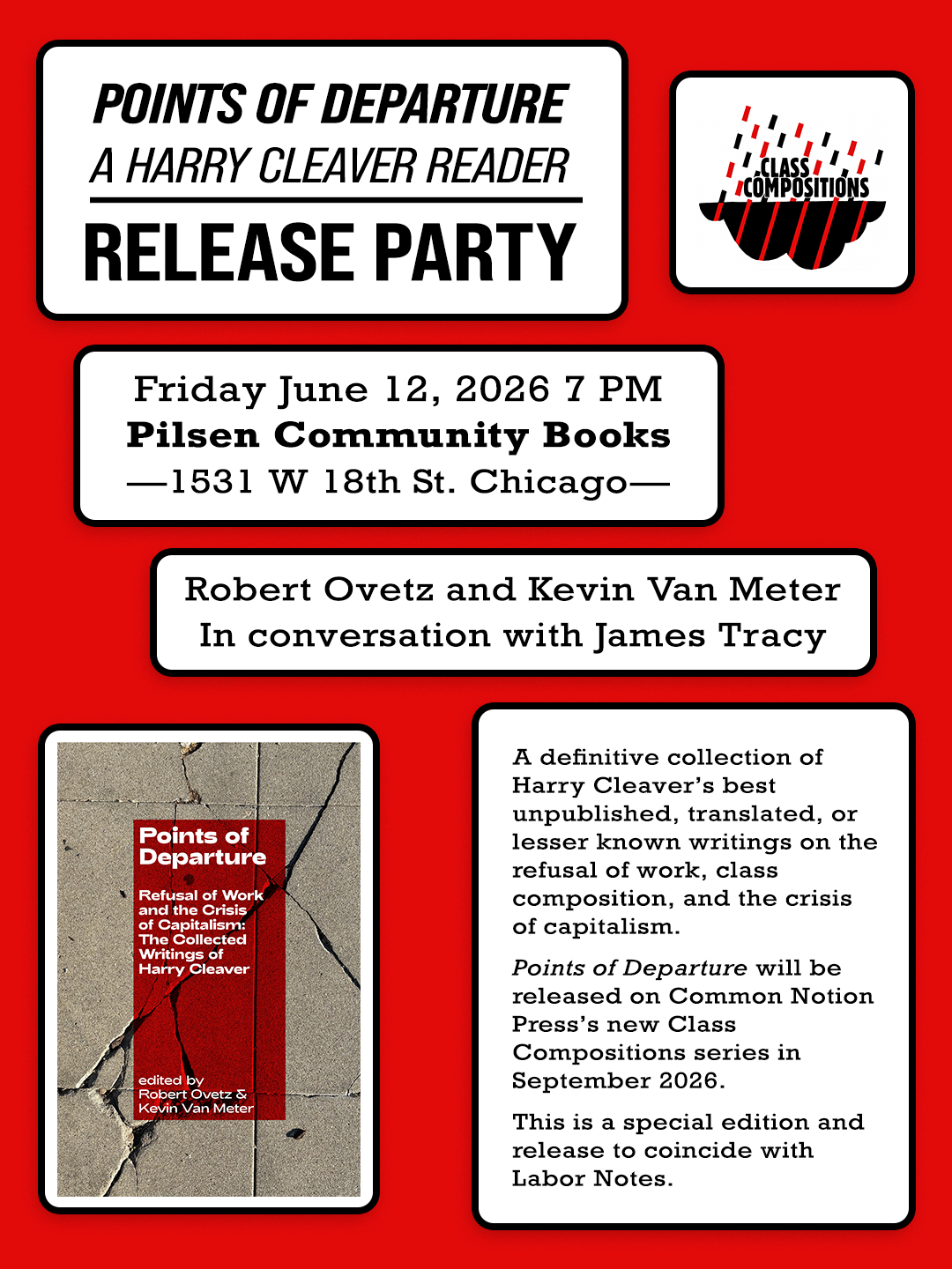 Points of Departure—A Harry Cleaver Reader Release Party | Chicago, IL