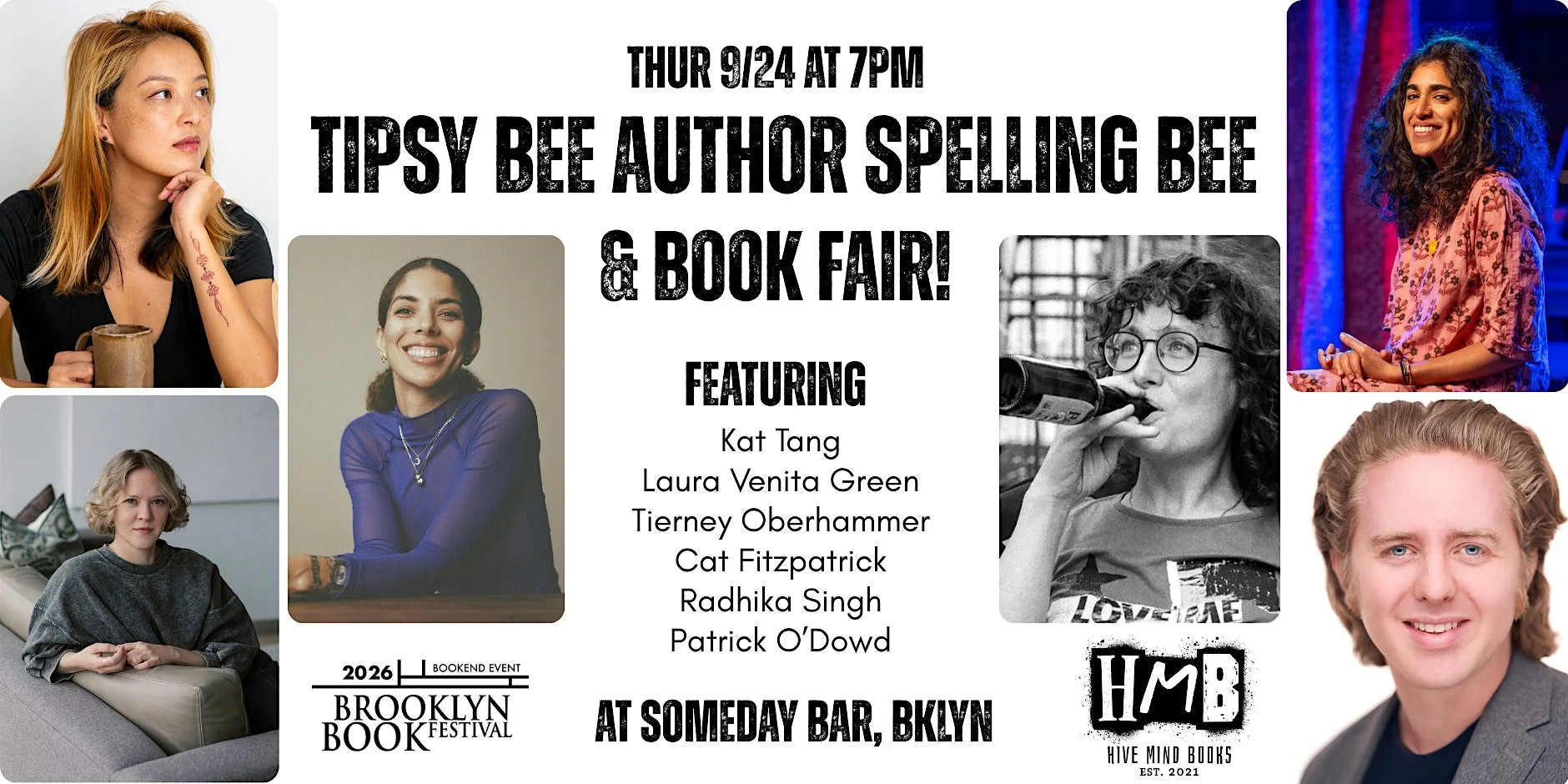 Tipsy Bee Author Spelling Bee & Book Fair | Brooklyn, NY