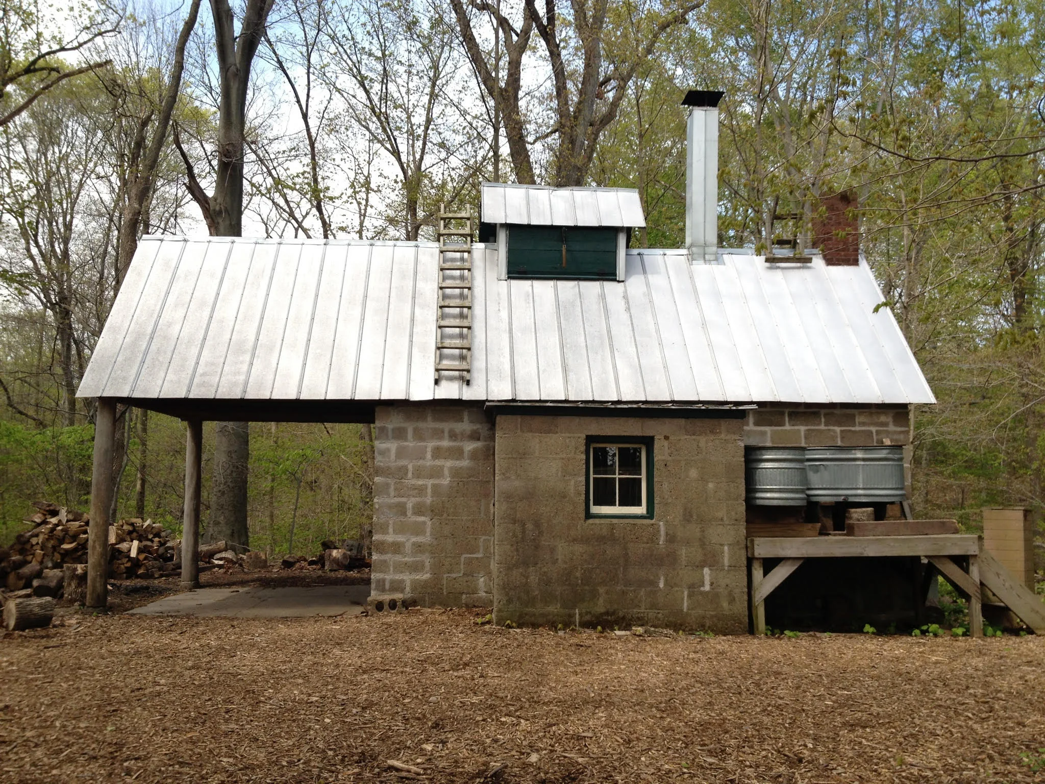 Chellberg Farm "Sugar Shack" (maple syrup refinery), Porter, Indiana.