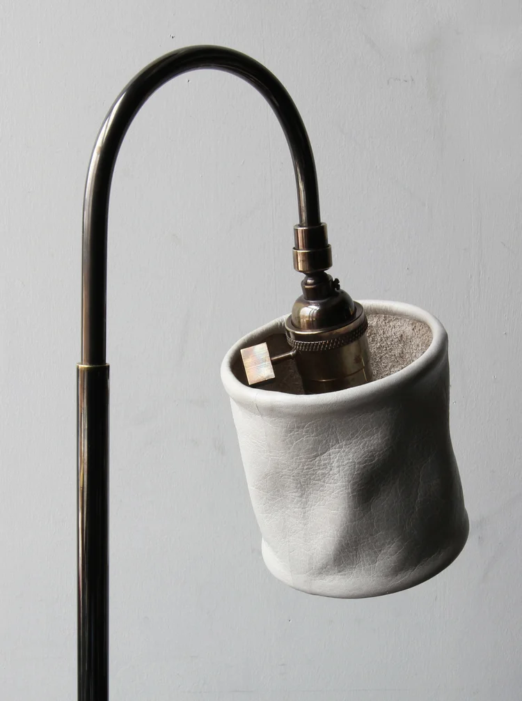 SERIES 01 DESK LAMP - ASH - DARK PATINATED BRASS — ADAM OTLEWSKI