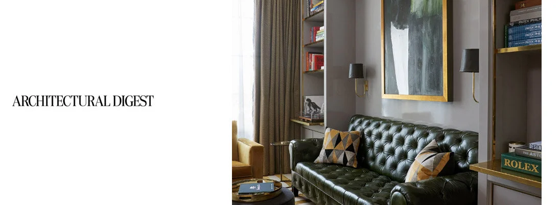 Series 01 Upright sconce featured on architecturaldigest.com, October 2019. download pdf