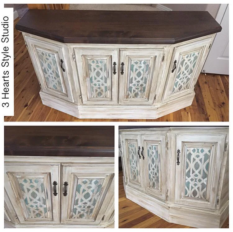 Rustic Media Console - Painted Furniture Collection Denver, Colorado
