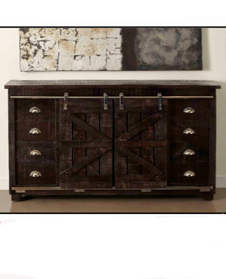 Rolling Barn Door Media Console Denver, Colorado